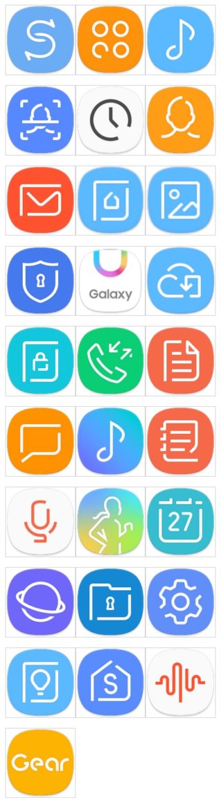 Samsung Galaxy S8 launcher aplikacji i ikony