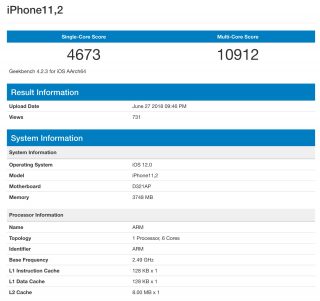 geekbench iphone 13