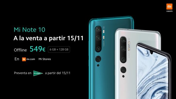 xiaomi mi note 10 cena