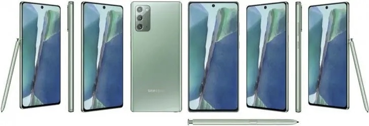 biały Samsung Galaxy Note 20 Ultra rendery potki przecieki wycieki specyfikacja dane techniczne