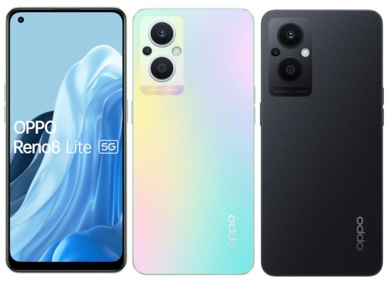 Oppo Reno 8 Lite 5G na renderach. Jest specyfikacja techniczna