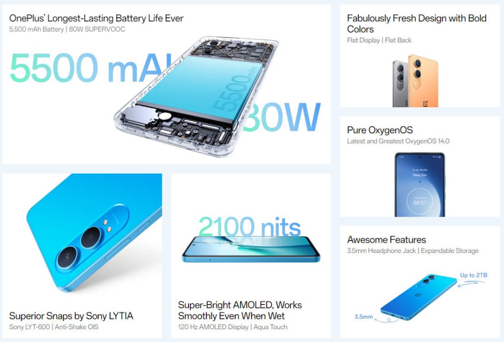 smartfon OnePlus Nord CE4 Lite 5G cena specyfikacja techniczna