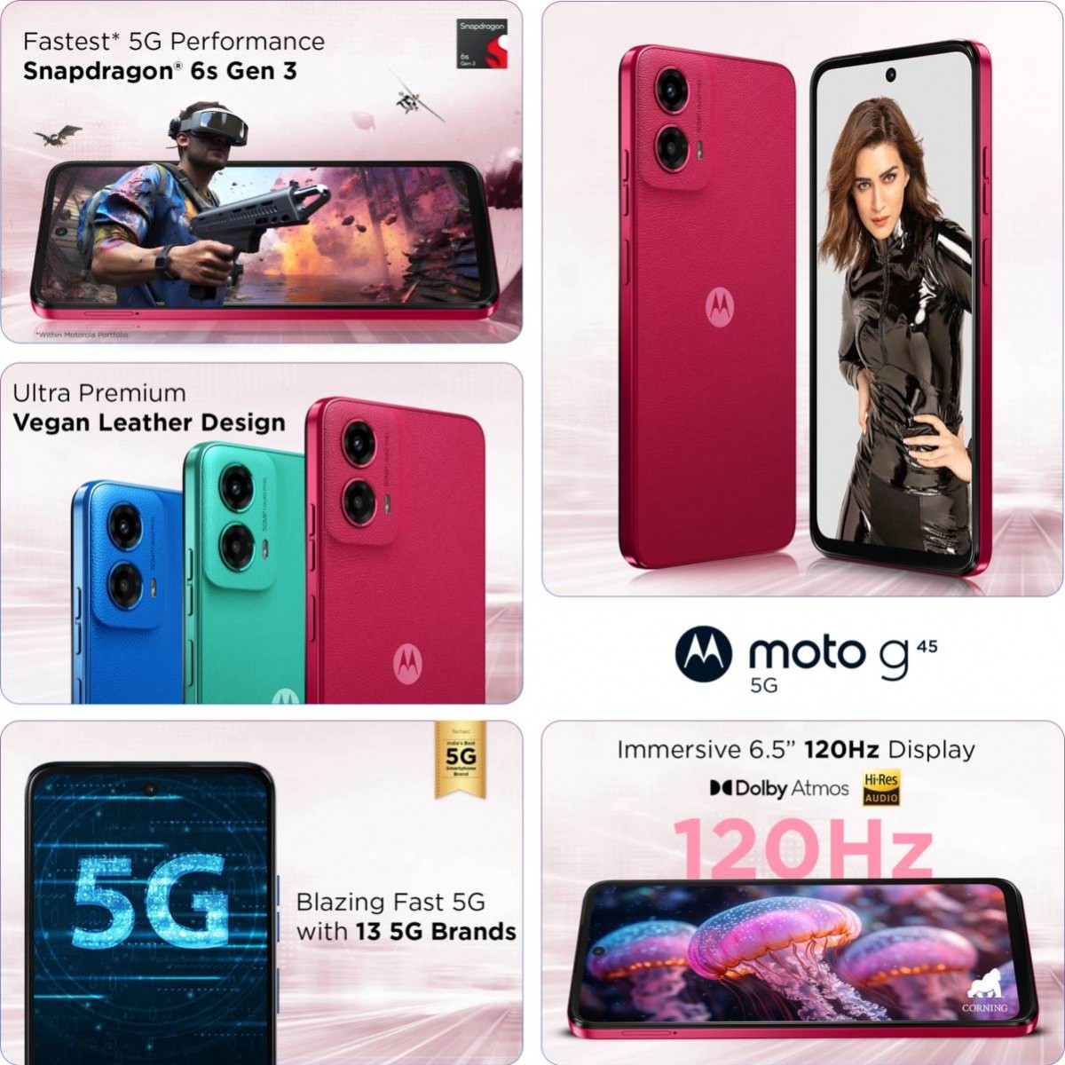 smartfon Motorola Moto G45 5G cena specyfikacja