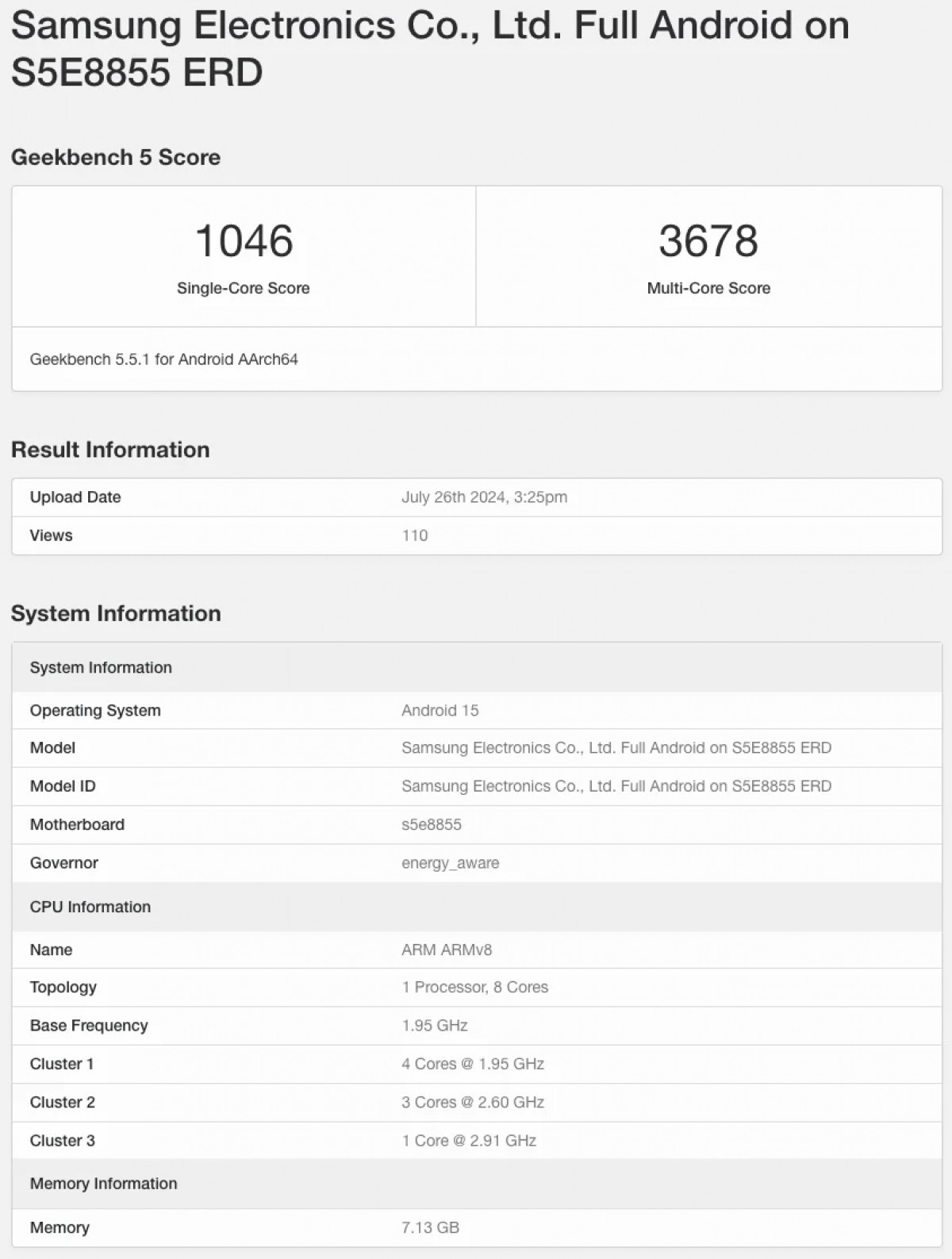 Samsung Galaxy A56 Exynos 1580