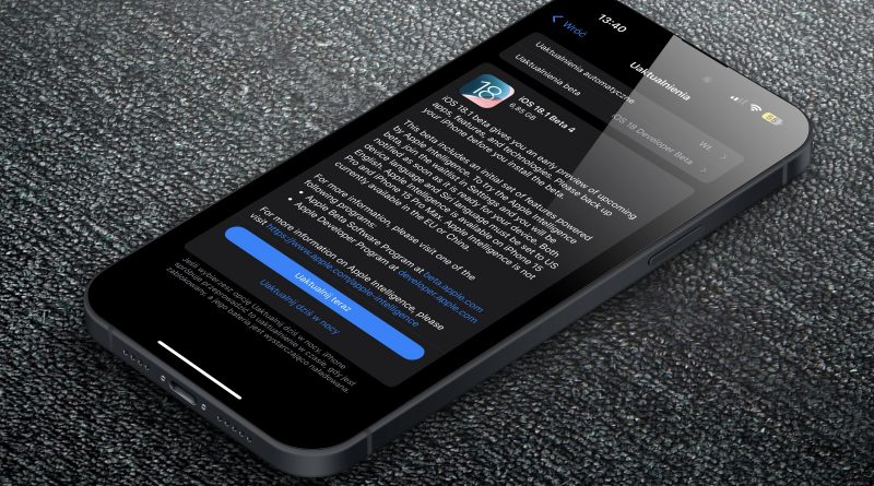 aktualizacja iOS 18.1 beta 4 co nowego nowości Apple iPhone