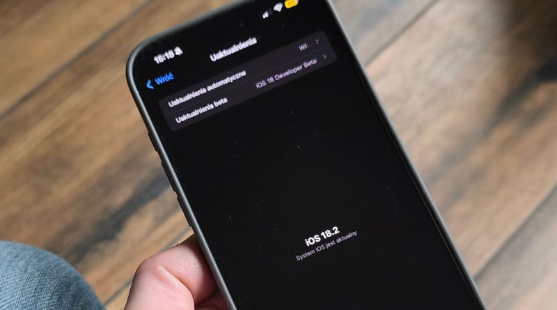 iOS 18.2 beta 2 aktualizacja Apple Intelligence