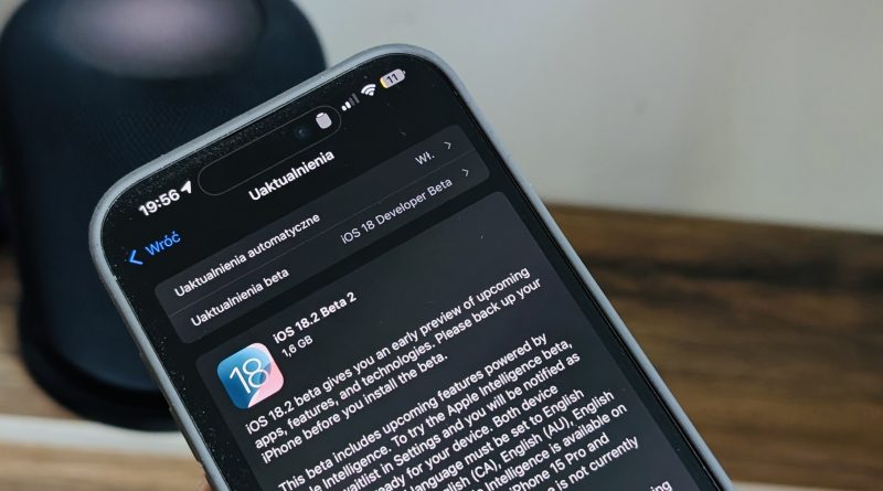 iOS 18.2 beta 2 iPhone 16 aktualizacja lepszy sterowanie aparatem